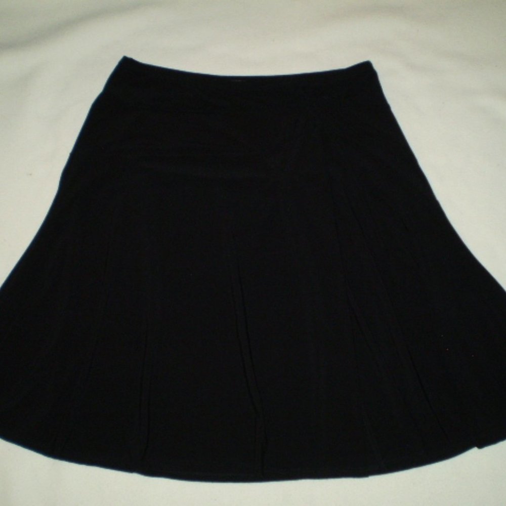 SIZE: 12~BLACK SOFT & FLOWY PULL ON SKIRT~FROM: WORTHINGTON~NWOT'S